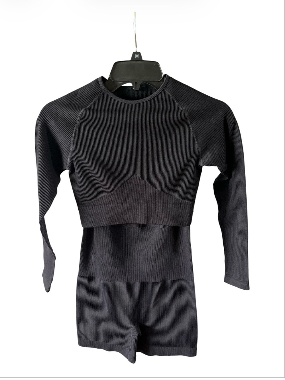 Navy Ribbed Tank and Long Sleeve Set